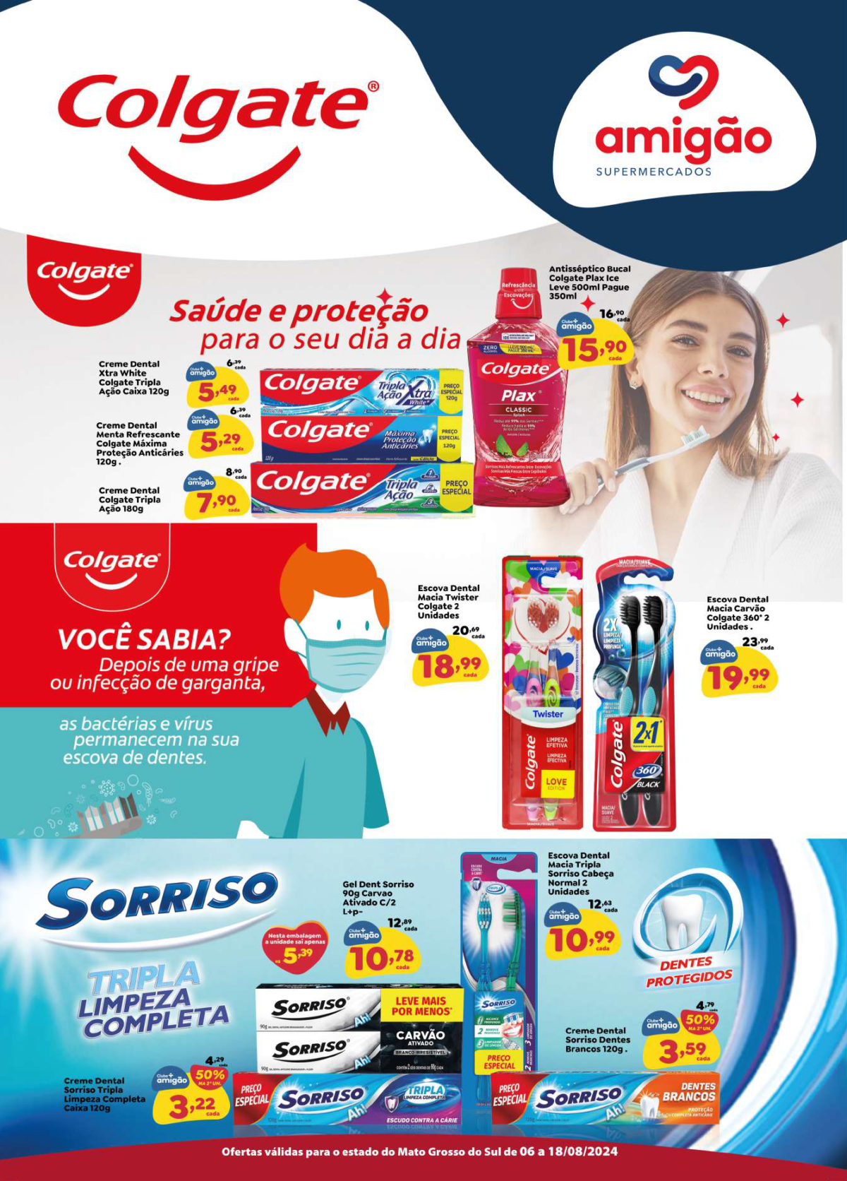 Colgate Ms Lâmina de Ofertas Colgate - Mato Grosso do Sul - Amigão Supermercados ...